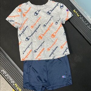 Champion Kids Gray and Blue Outfit